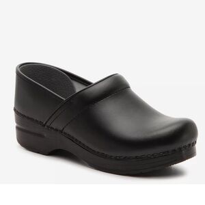 DANSKO Professional Classic Black Leather Clogs Size EU 38 / Size US W 7.5-8